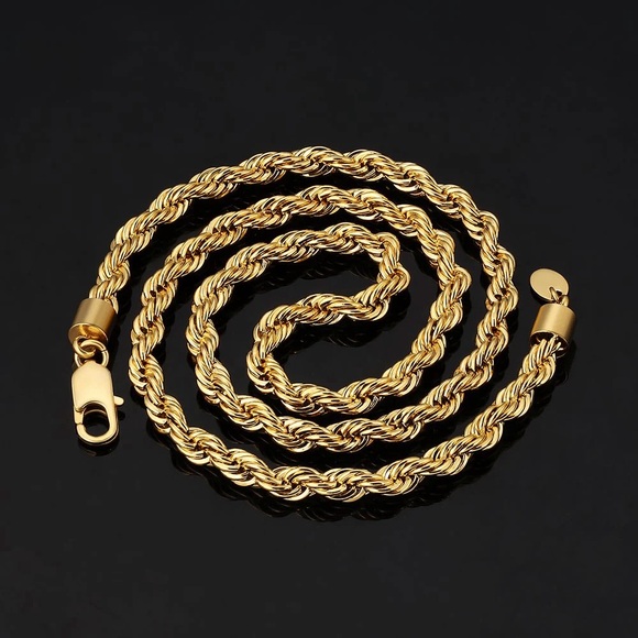 6mm Rope Chains Stainless Steel - Picture 3 of 5
